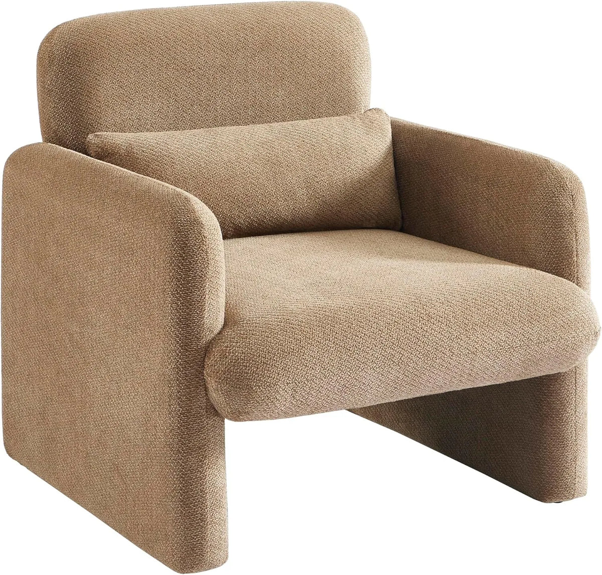 Fauteuil et chaise rembourrée OMA Tissu Marron — revêtement en tissu