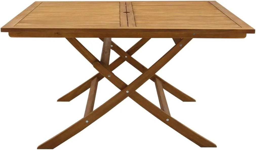 Miliboo Table de jardin et table de terrasse Pliante carrée en Bois Massif L140