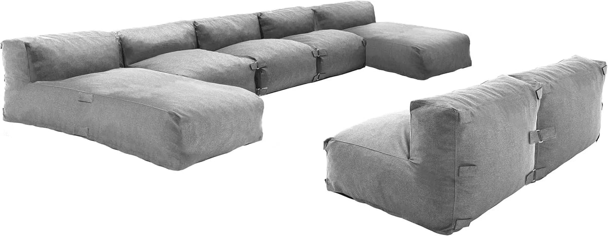 Salon de jardin et ensemble lounge — Mixi, 7 Places, 2 m, gris
