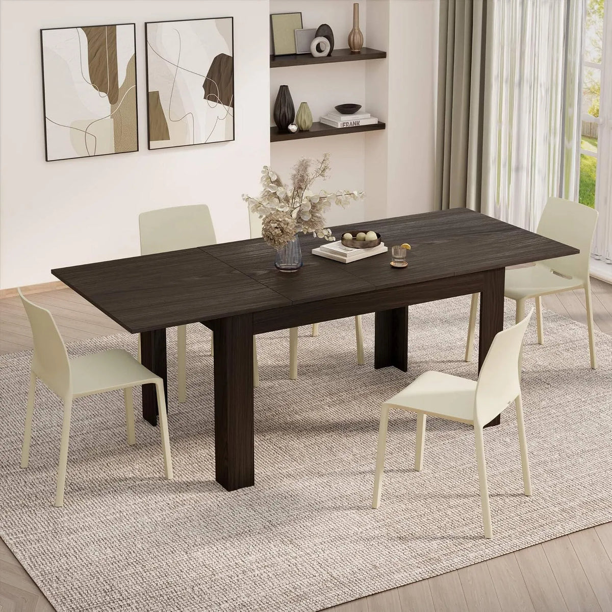 Mobili Fiver Easy Table de Salle à Manger Extensible 140 220 x: 90 cm