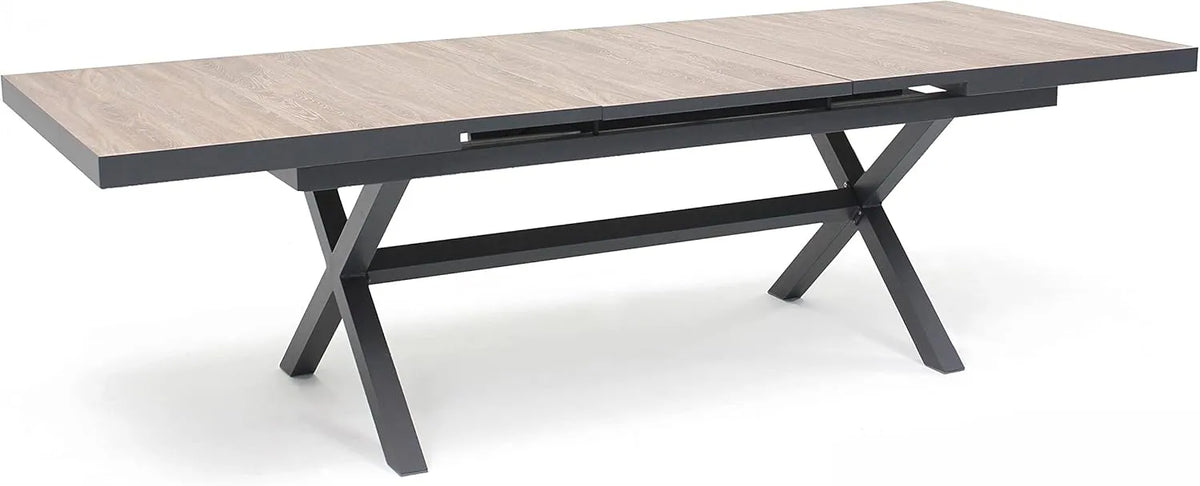 Table à rallonge 10 places en aluminium et céramique - Tivoli