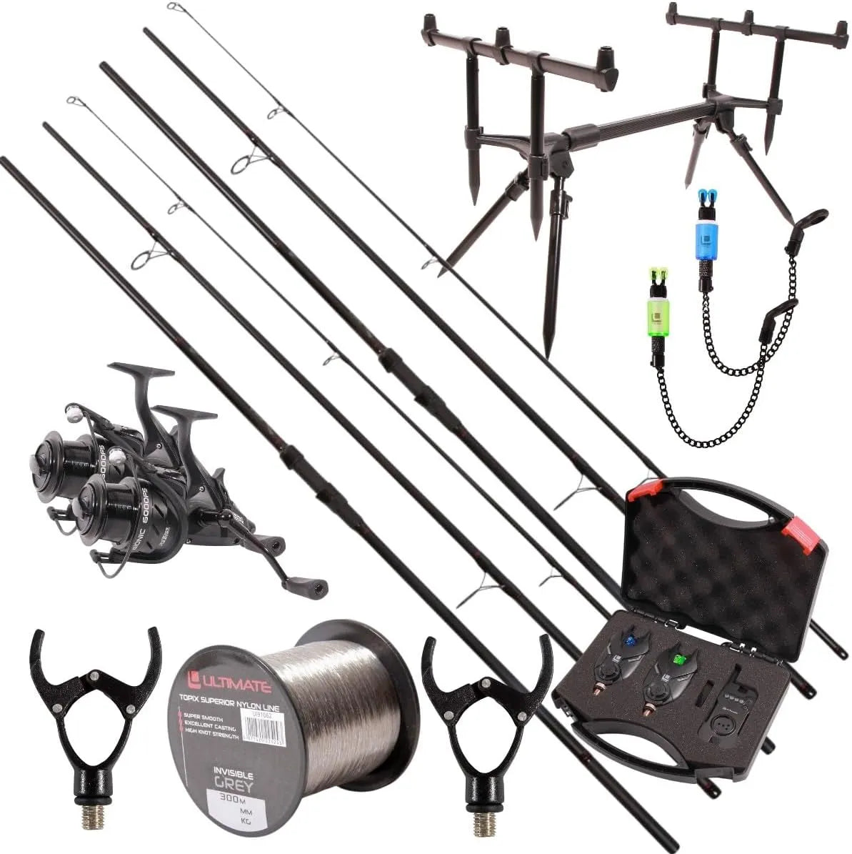 Kit Complet de Pêche à la Carpe 12ft | Ensemble d'Aventure