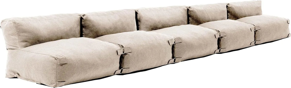Ensemble de Jardin Modulable 5 Places Beige - Oviala Mixi