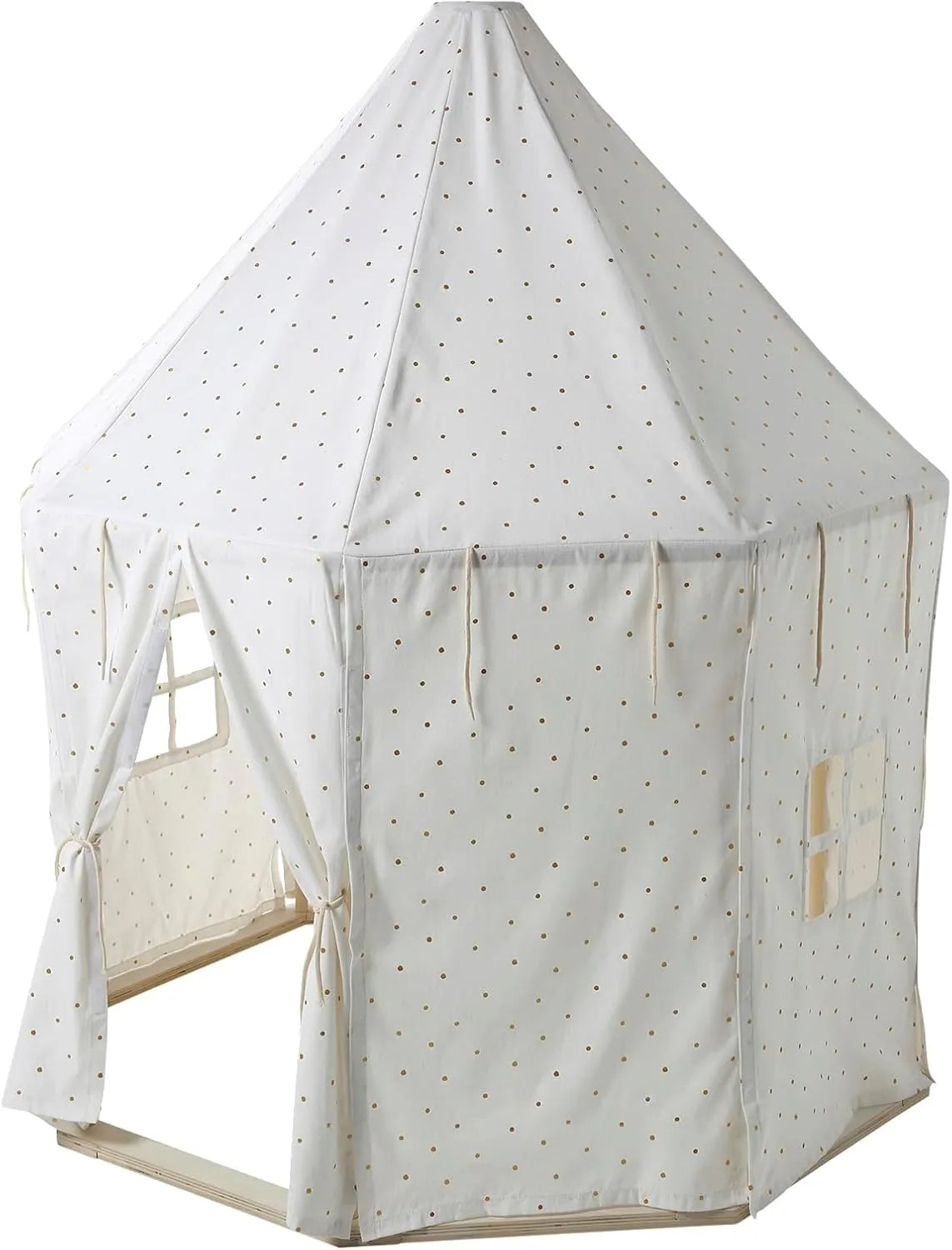 VERTBAUDET Tente de Jeu Hexagonale en Bois FSC® Blanc Unique