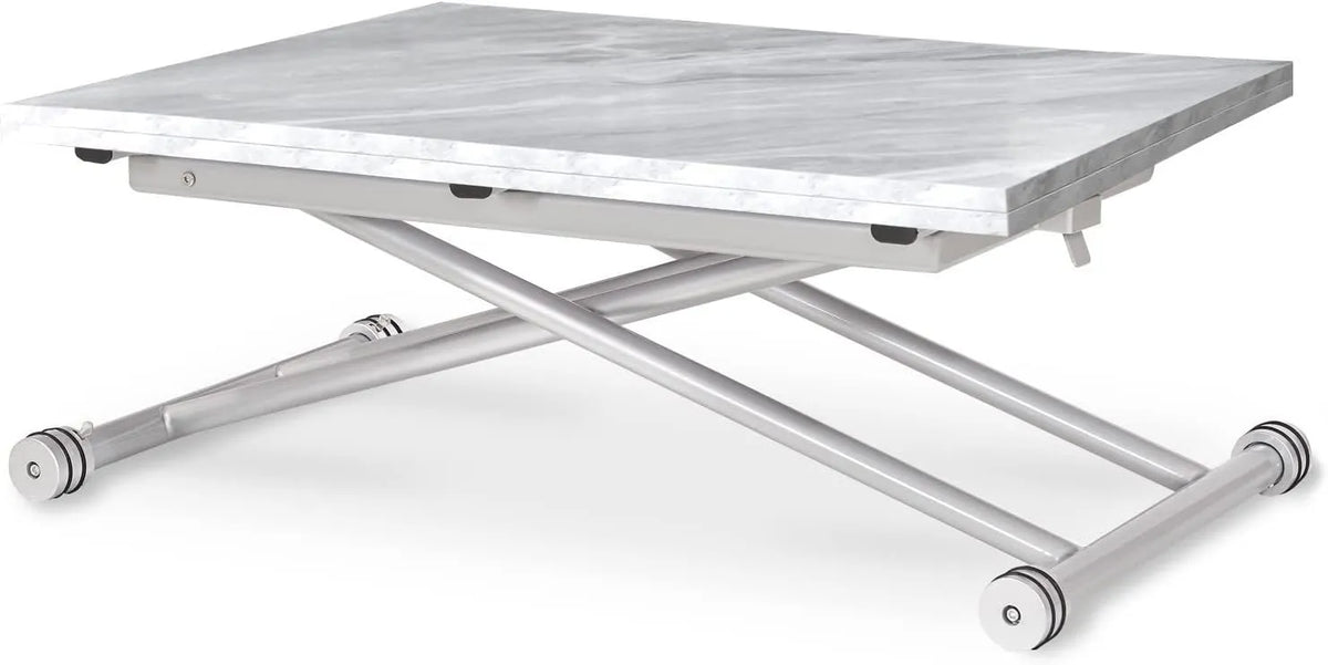 Table Basse Relevable Philadelphia Effet Marbre Moderne