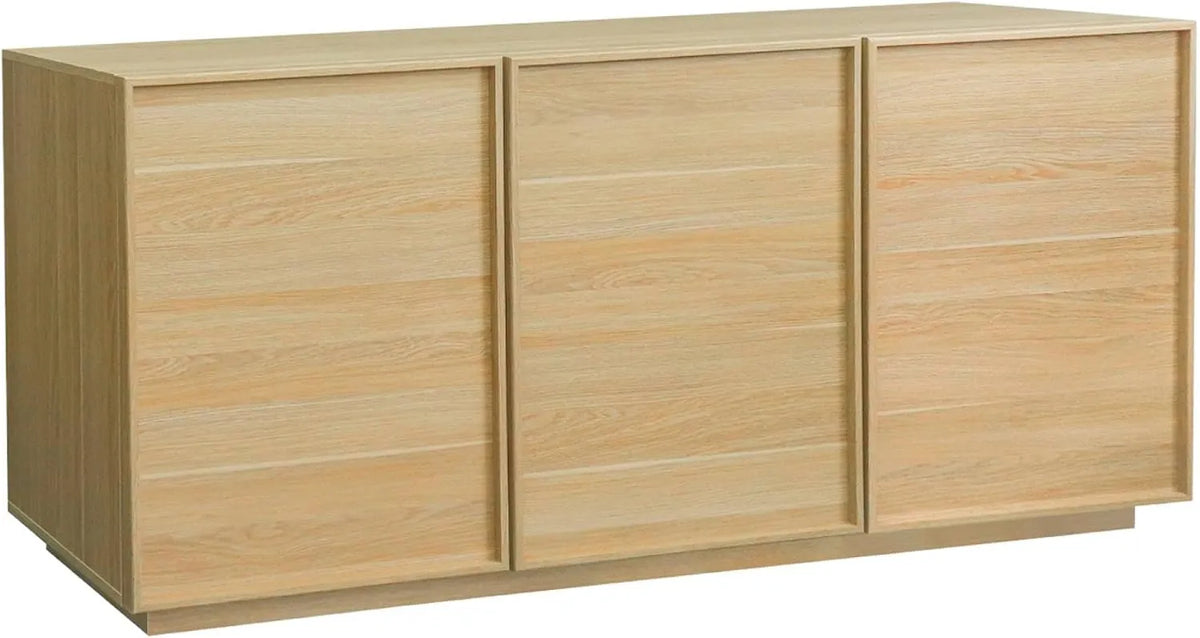 Buffet en Bois Naturel 3 Portes 160x43x75 cm - Kuba