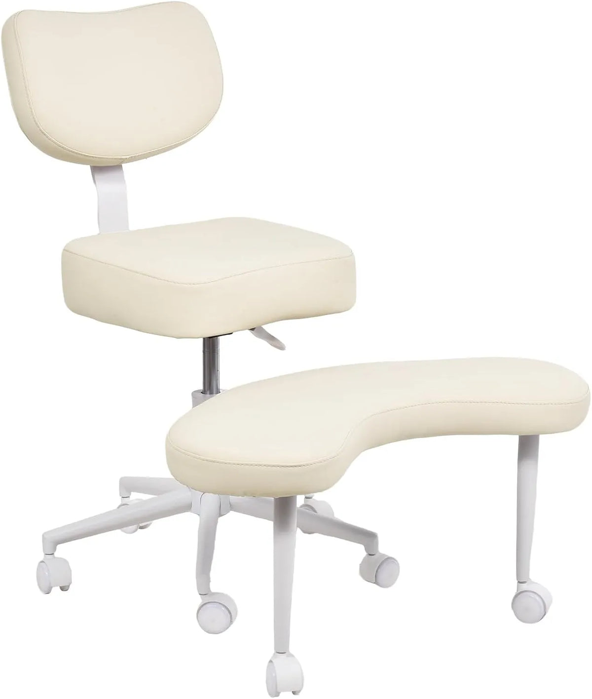Chaise Ergonomique de Méditation avec Support Lombaire, Inclinable et Réglable en Hauteur, Idéale pour Bureau