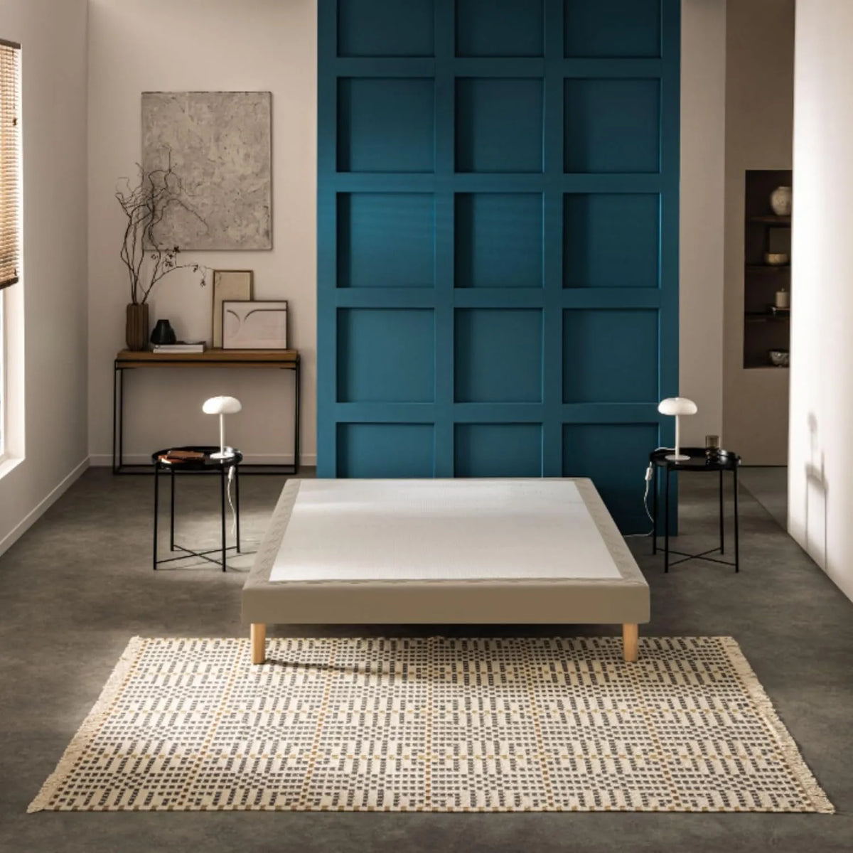 Sommier Tapissier Bultex Mediano 140x200 en Epicéa - Couleur Moka
