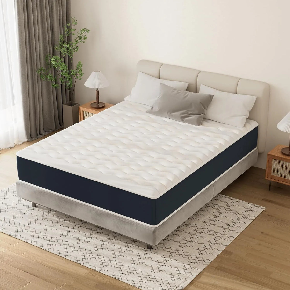 Matelas Stanew 140x200 cm, Mémoire de Forme 28 cm, Soutien Optimal, Respirant, 7 Zones Réversibles