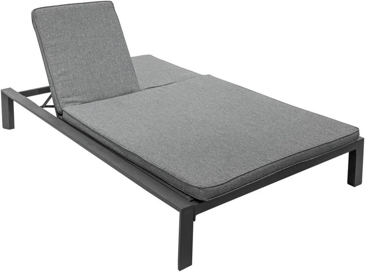 Lit de Piscine Double Hespéride Évasion - Couleur Anthracite et Graphite