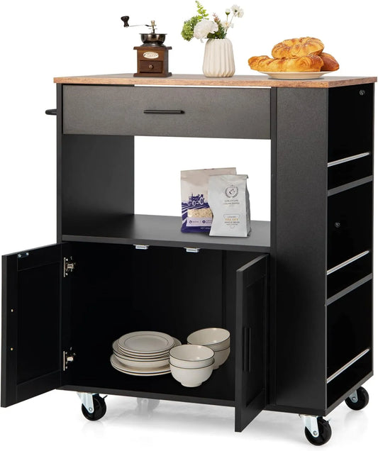 Armoire de rangement – 82 × 46 × 92 cm, noir