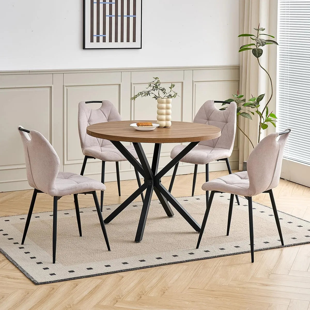 Chaise: 100cm, beige