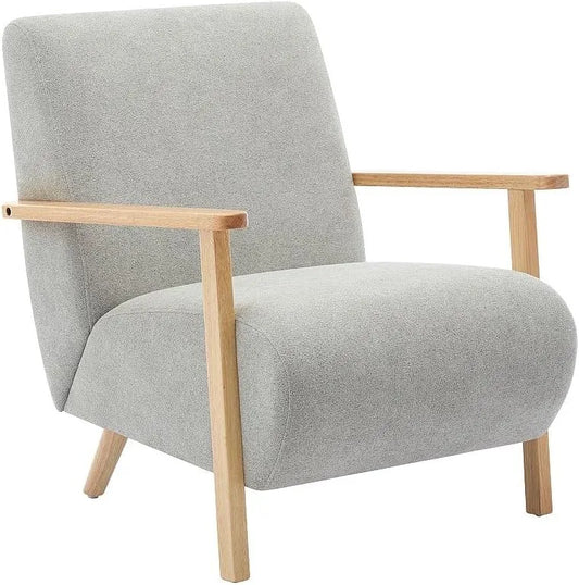 Vente-unique — JULOMO, revêtement en tissu, en bois, gris