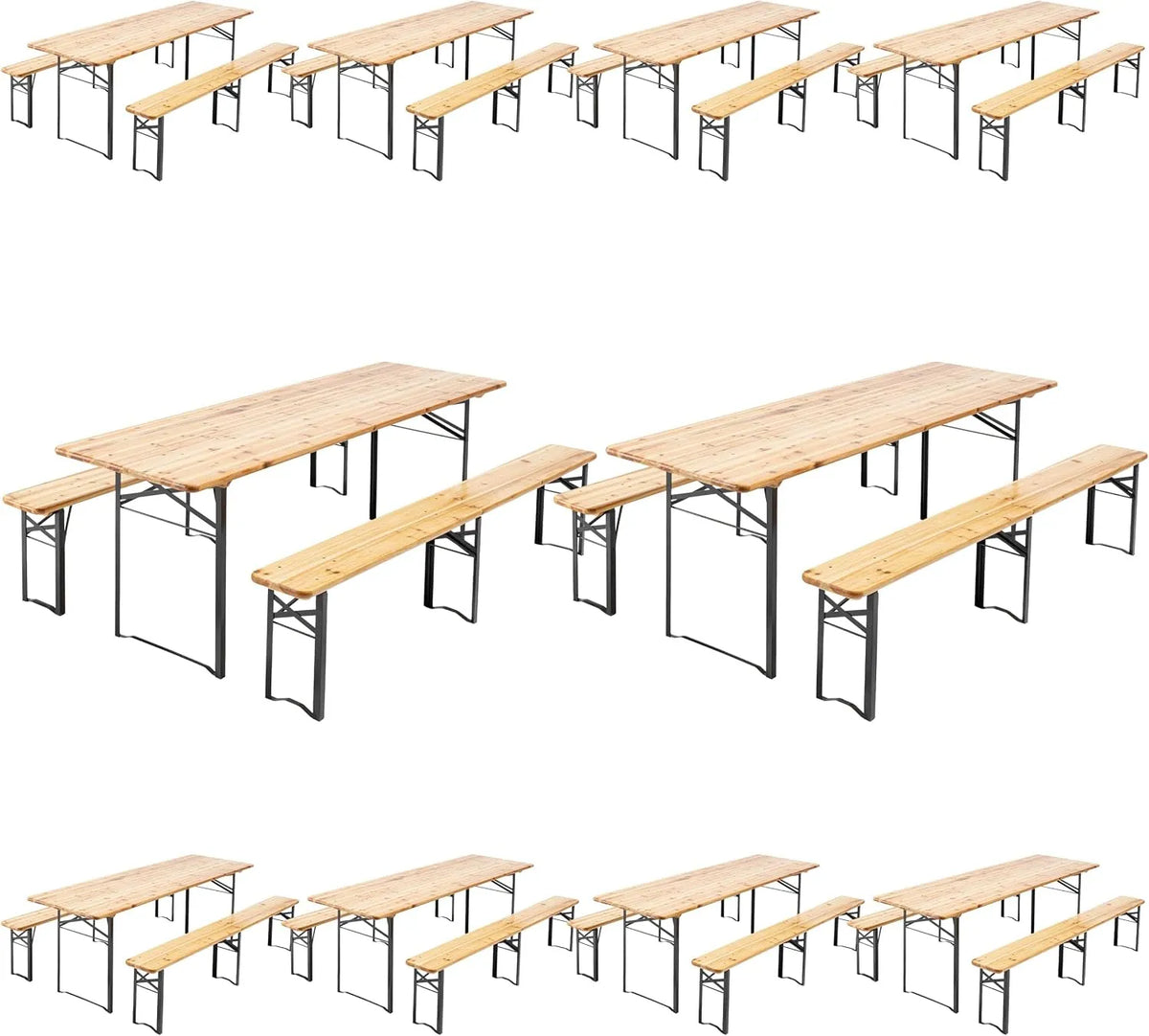 Banc et banquette d'intérieur – Lot de 10, 220 cm