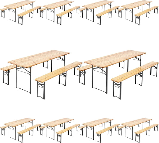 Banc et banquette d'intérieur – Lot de 10, 220 cm