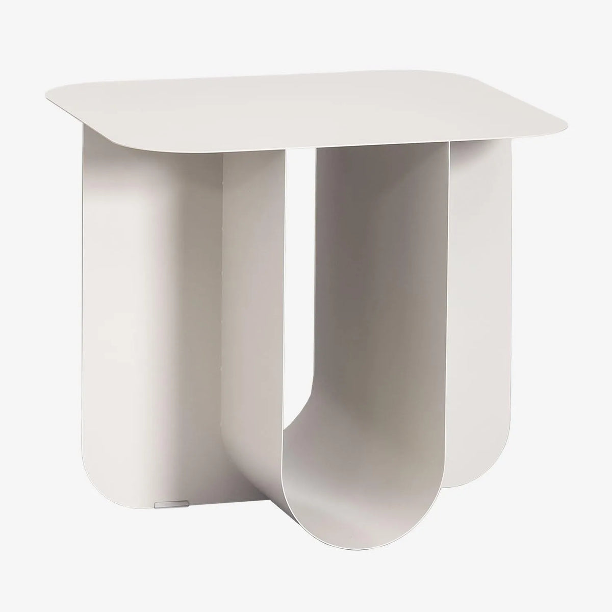 Table d'appoint rectangulaire en acier Norman - 40x45 cm