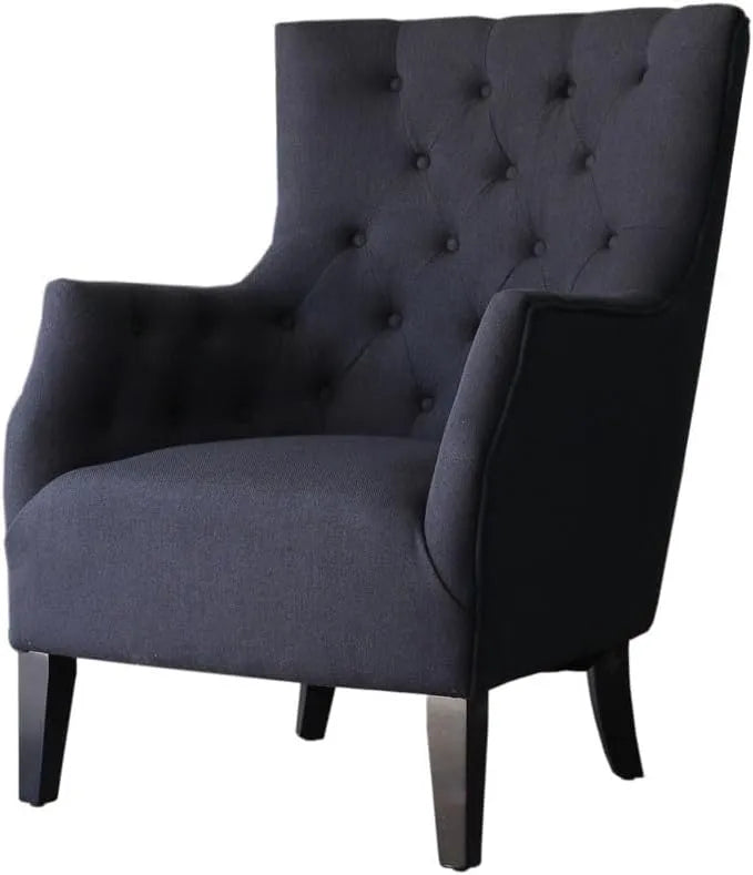 Fauteuil Scandinave en Tissu Noir - Confort et Élégance pour Votre Intérieur