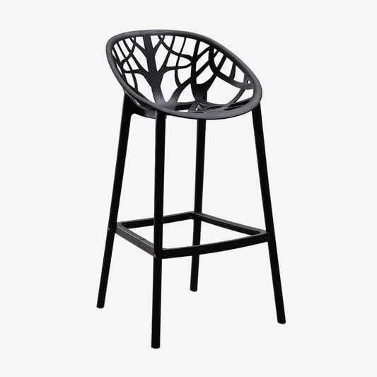 Ensemble de 4 Tabourets de Bar Ores Noirs - 65 cm