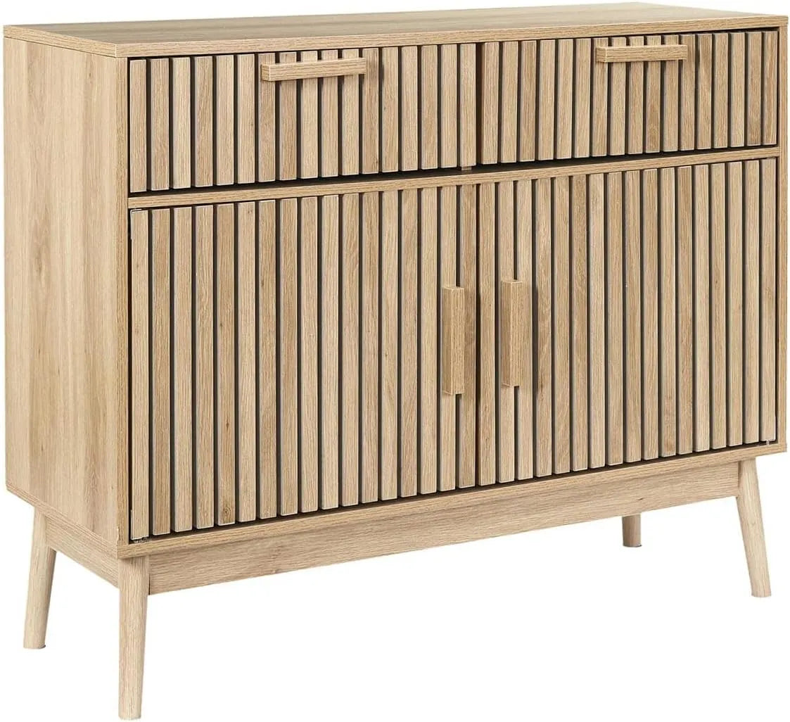 Credenza 2 Portes en Bois avec Tasseaux - AltoBuy