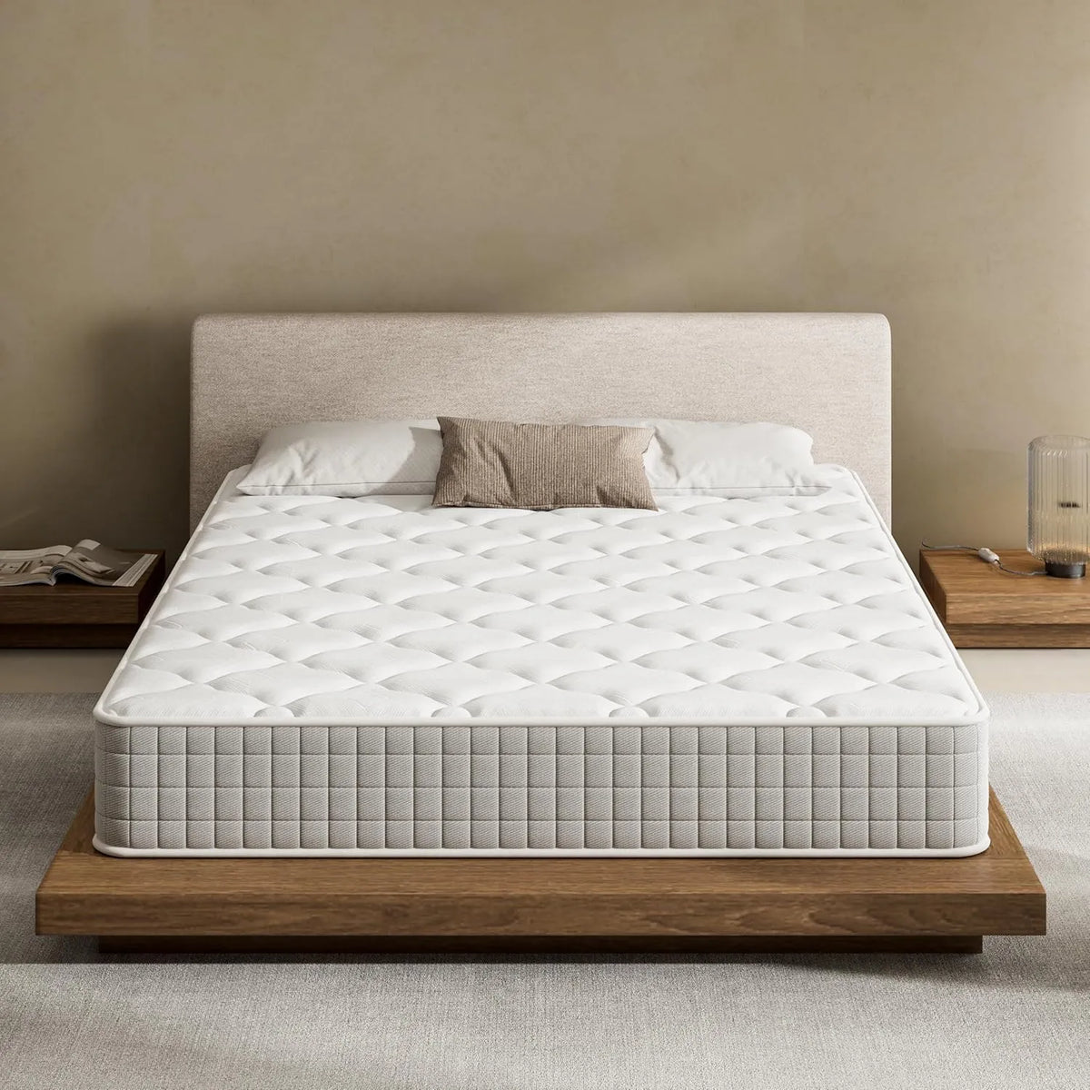 Matelas 140x190cm Teeno, 25cm Mémoire de Forme, Certifié Oeko-TEX, Confort Ferme et Respirant