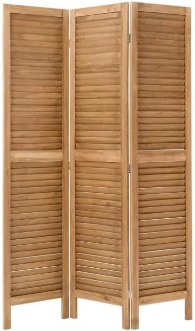 Paravent en Bois 3 Panneaux Camila 120x170 cm Marron - Atmosphera