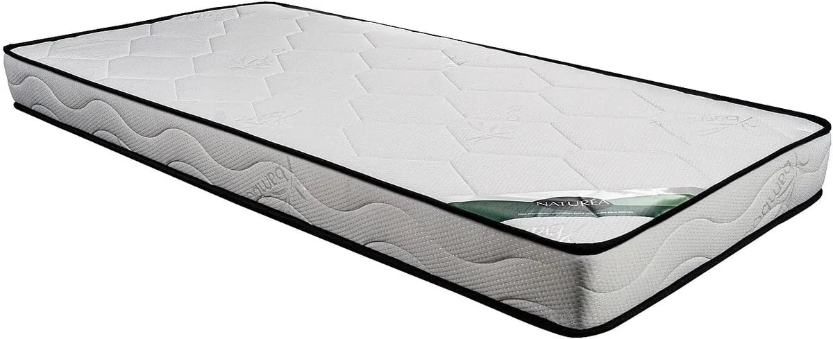 Matelas 90x190 cm en Mousse Bambou Antibactérien - Épaisseur 15 cm