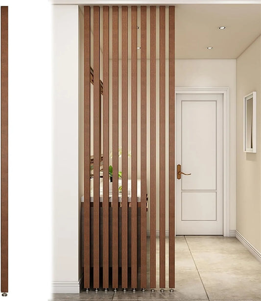 Cloison en Bois du Sol au Plafond pour Bureau et Loft, Écran de Séparation Escalier et Porche (200 cm)