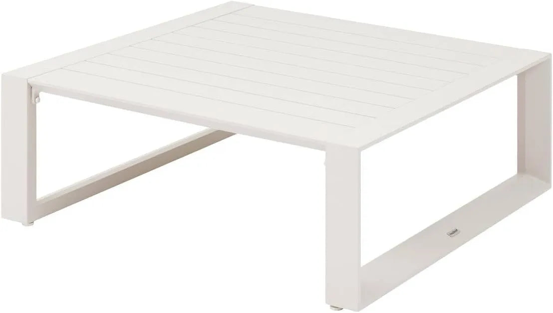Hespéride - Table Basse de Jardin Carrée en Aluminium Gris 97 cm