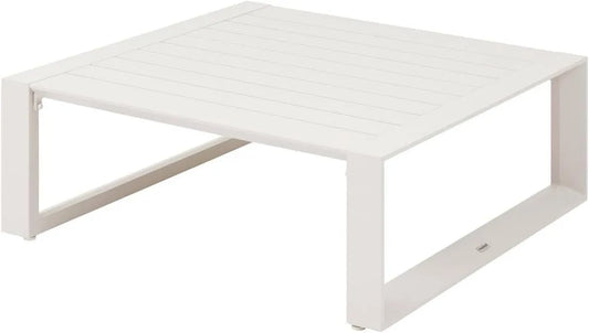 Hespéride - Table Basse de Jardin Carrée en Aluminium Gris 97 cm