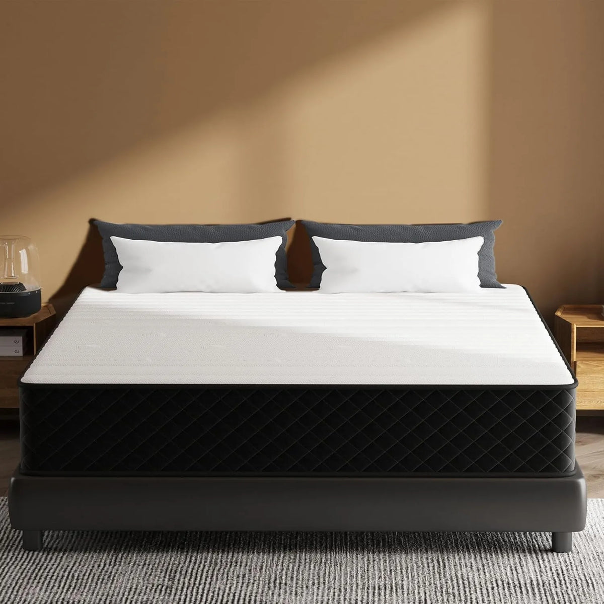 Matelas Orthopédique 140x190cm, Fermeté H4/H5, Épaisseur 25cm, Mousse à Mémoire, 7 Zones de Confort, Certifié Oeko-TEX, Respirant et Silencieux