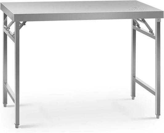 Table pliable inox professionnelle 120x60 cm - Charge 210 kg