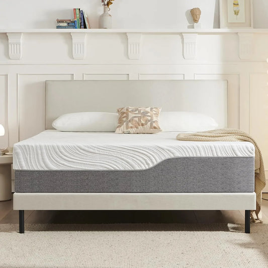 Matelas Hypoallergénique 160x200 cm, Épaisseur 22 cm, Confort Moyenne Fermeté, Respirabilité Optimale, Soutien Équilibré - Housse Amovible et Lavable