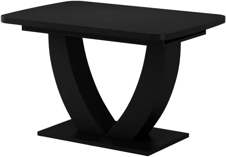 Vicco Table à Manger Extensible Fenaro, Noir, 120x80cm