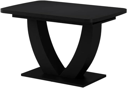 Vicco Table à Manger Extensible Fenaro, Noir, 120x80cm