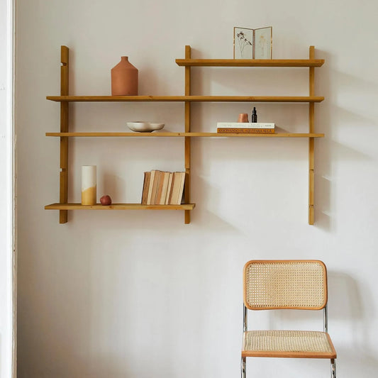 Étagère modulable en bois écoresponsable faite main - Couleur désert
