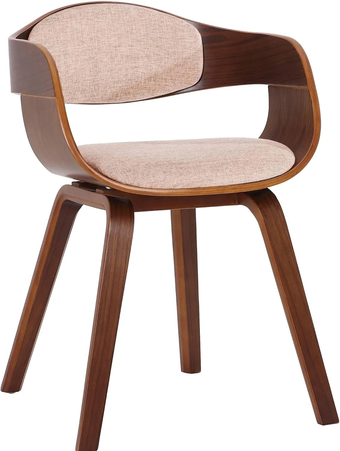 Chaise Rétro Kingston en Tissu avec Accoudoirs Rembourrés - Cuisine et Salle d'Attente Chic