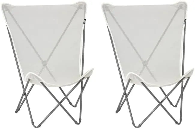 Lafuma Mobilier Chaises Papillon Confort Maxi - Lot de 2