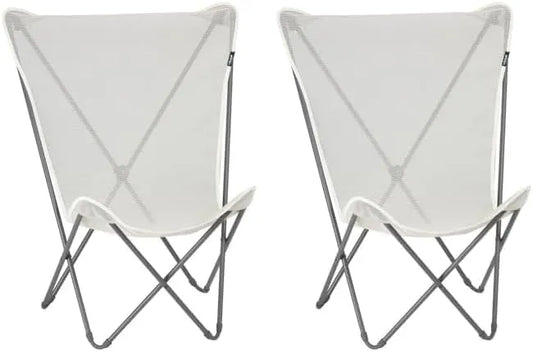 Lafuma Mobilier Chaises Papillon Confort Maxi - Lot de 2