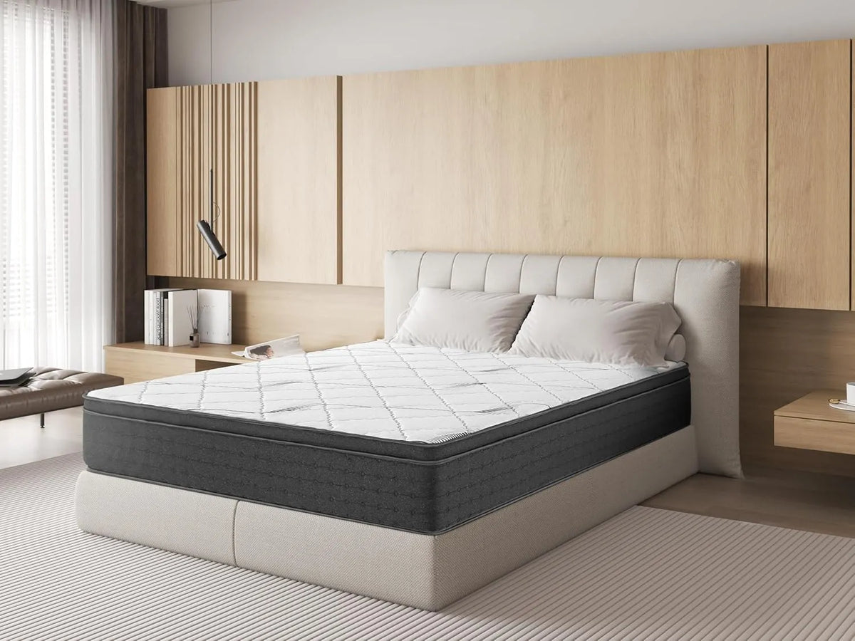 Matelas de Luxe 140x190cm, 22cm Épaisseur, Mousse Mémoire, Moelleux et Respirant