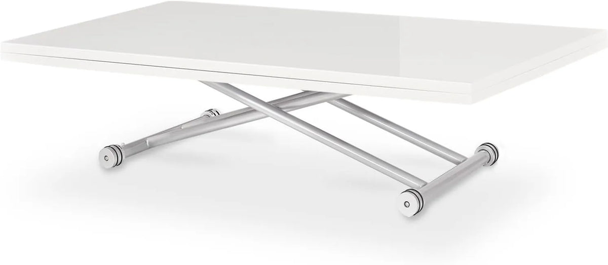 Table Basse Élargie Philadelphia XL en Blanc Laqué