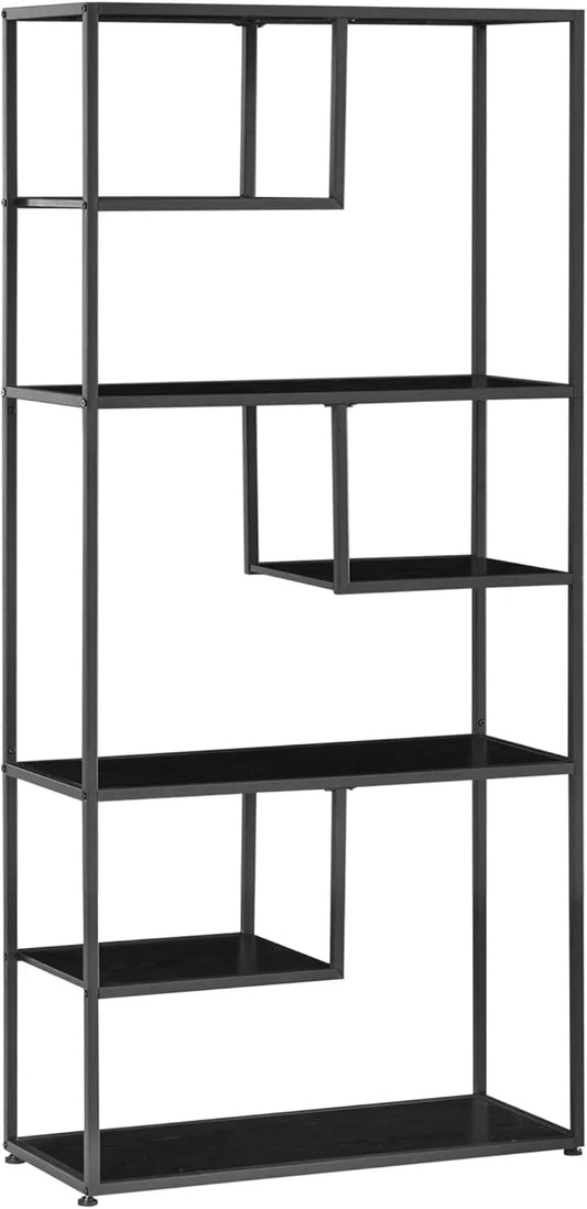 Étagère de Rangement Industrielle à 7 Niveaux en Acier pour Salon et Cuisine - 83x34x180 cm
