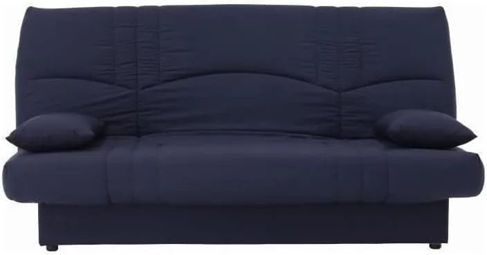 Canapé-lit 3 Places en Coton Bleu Foncé - Style Contemporain