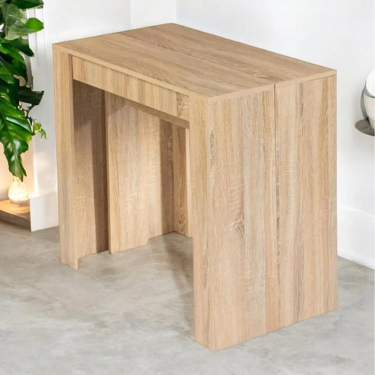 Table Console Extensible BELLI en Bois Moderne - Jusqu'à 8 Personnes, 2,35 m