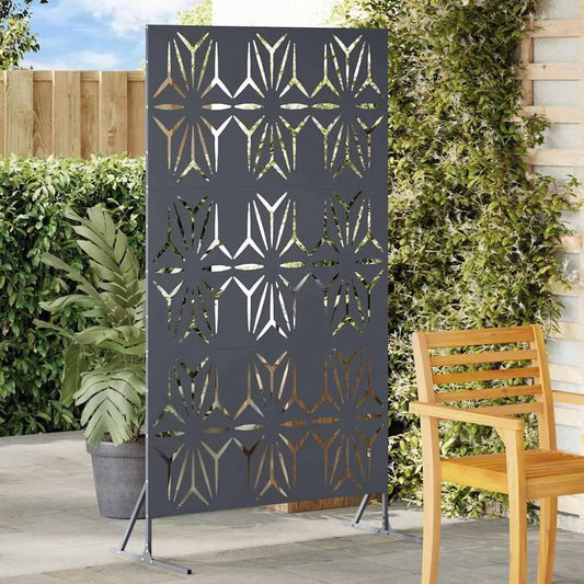 Écran de jardin en acier anthracite 100x50x180 cm - Cloison robuste et moderne pour extérieur