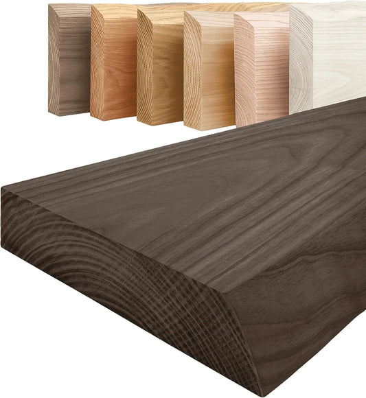 Étagère en Bois Massif Sans Vis de Fixation - 160 cm de Large pour Salle de Bain, Couloir et Cuisine - Noir et Naturel, Design Moderne