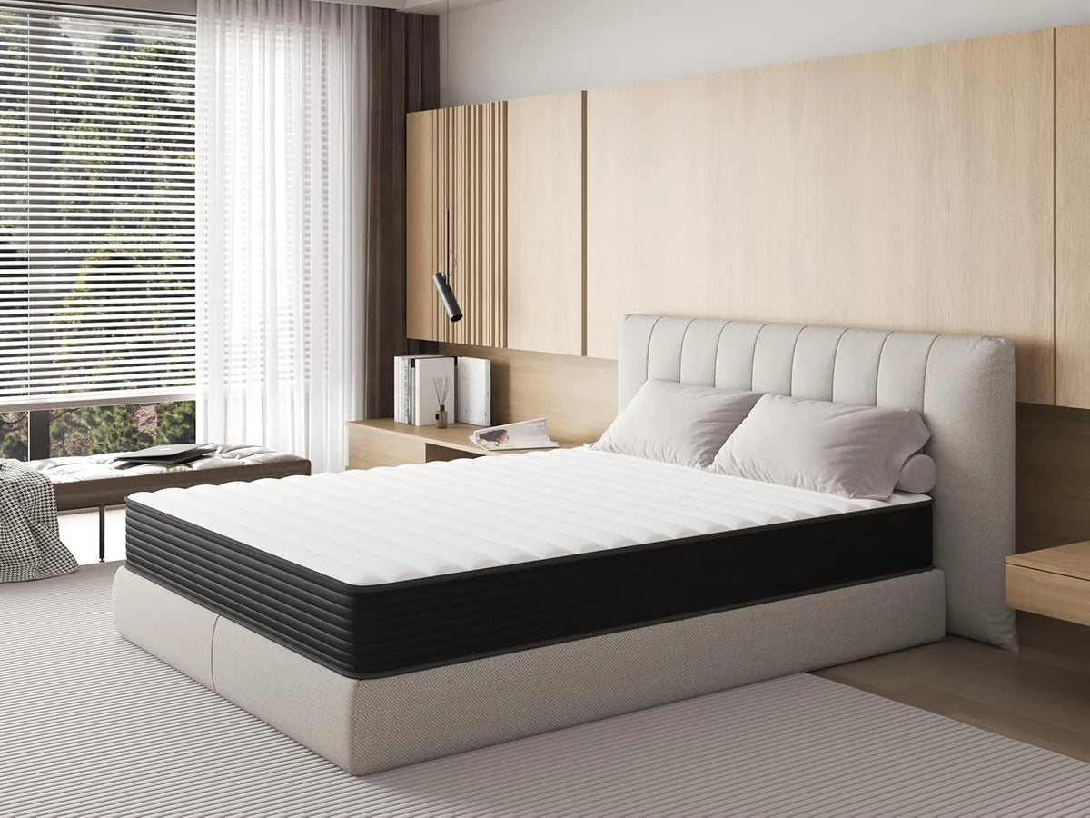 Matelas en Mousse 160x200 cm - Épais 22 cm - Confort Moelleux et Respirant