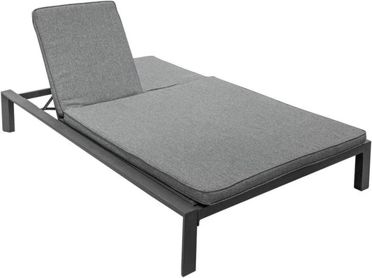 Lit de Piscine Double Hespéride Évasion - Couleur Anthracite et Graphite