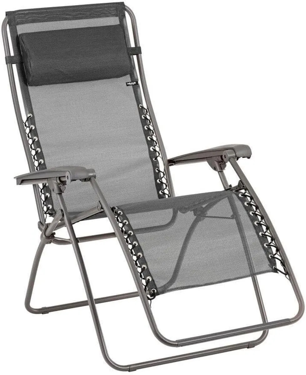 Lafuma Mobilier Chaise Longue Zéro Gravité Jardin Noir - Batyline Iso