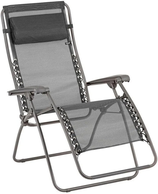 Lafuma Mobilier Chaise Longue Zéro Gravité Jardin Noir - Batyline Iso