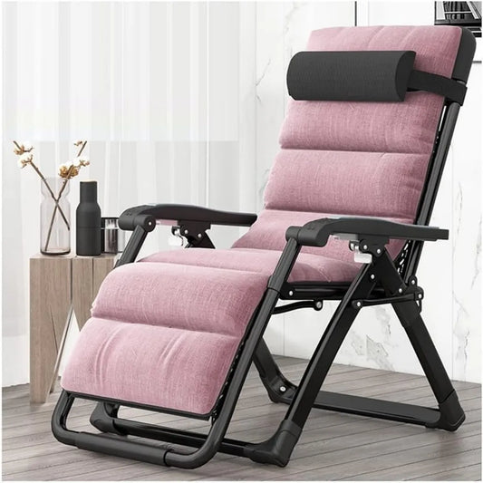 Fauteuil inclinable réglable pliable pour extérieur avec coussin - Idéal pour piscine, plage et jardin – Relaxation optimale
